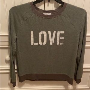 LOVE green sweatshirt
